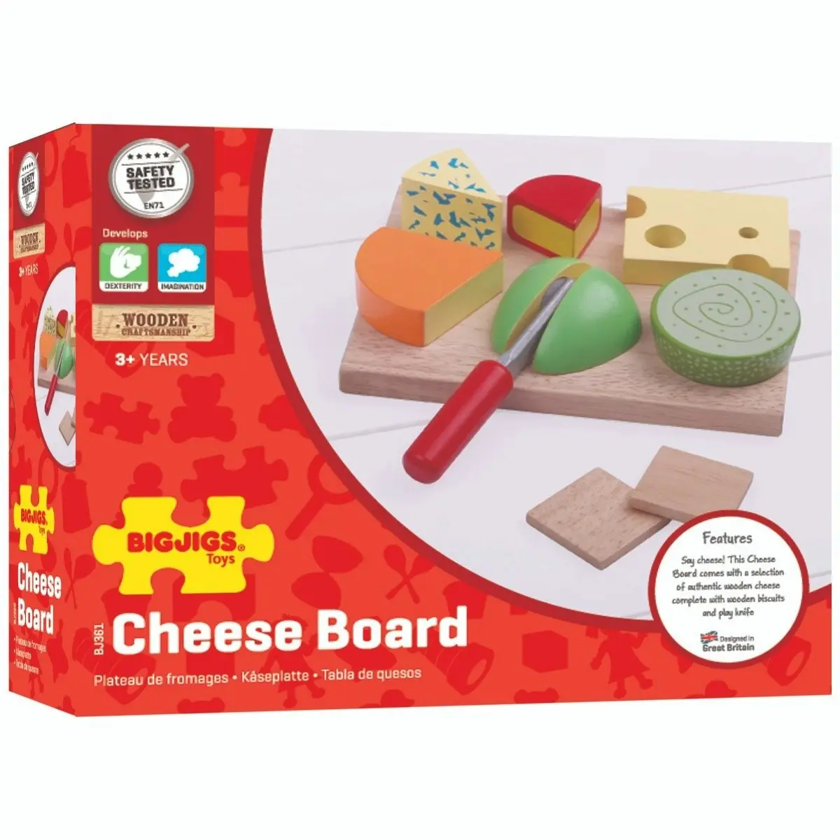 Bigjigs Toys Cheese Board Set