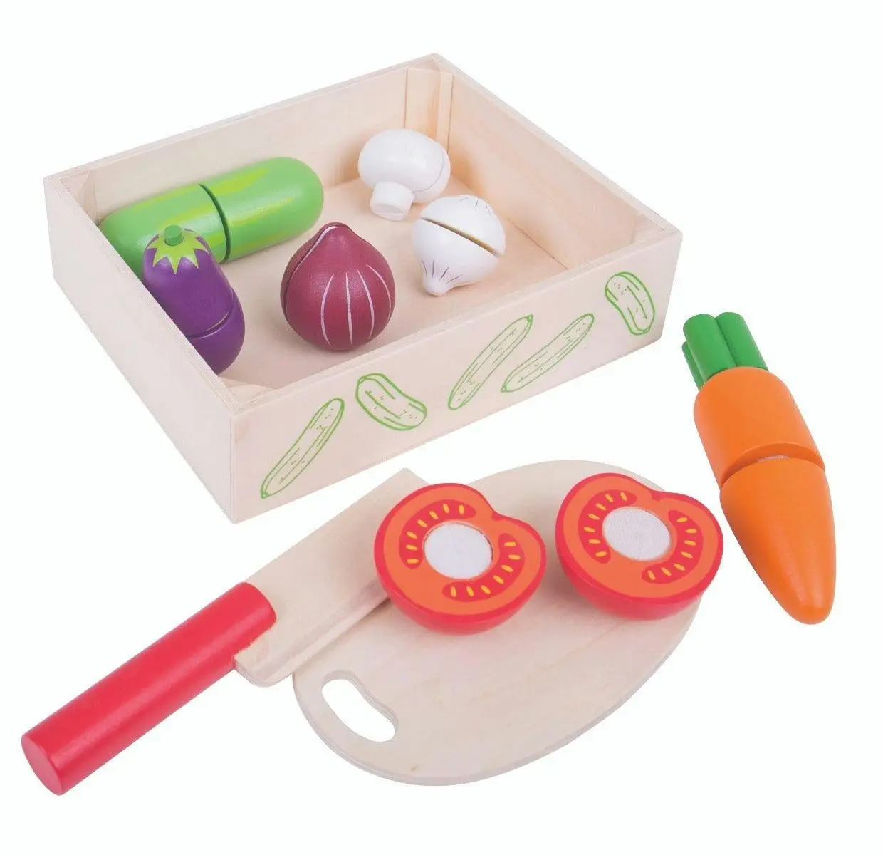 Bigjigs Toys Cutting Veg Crate