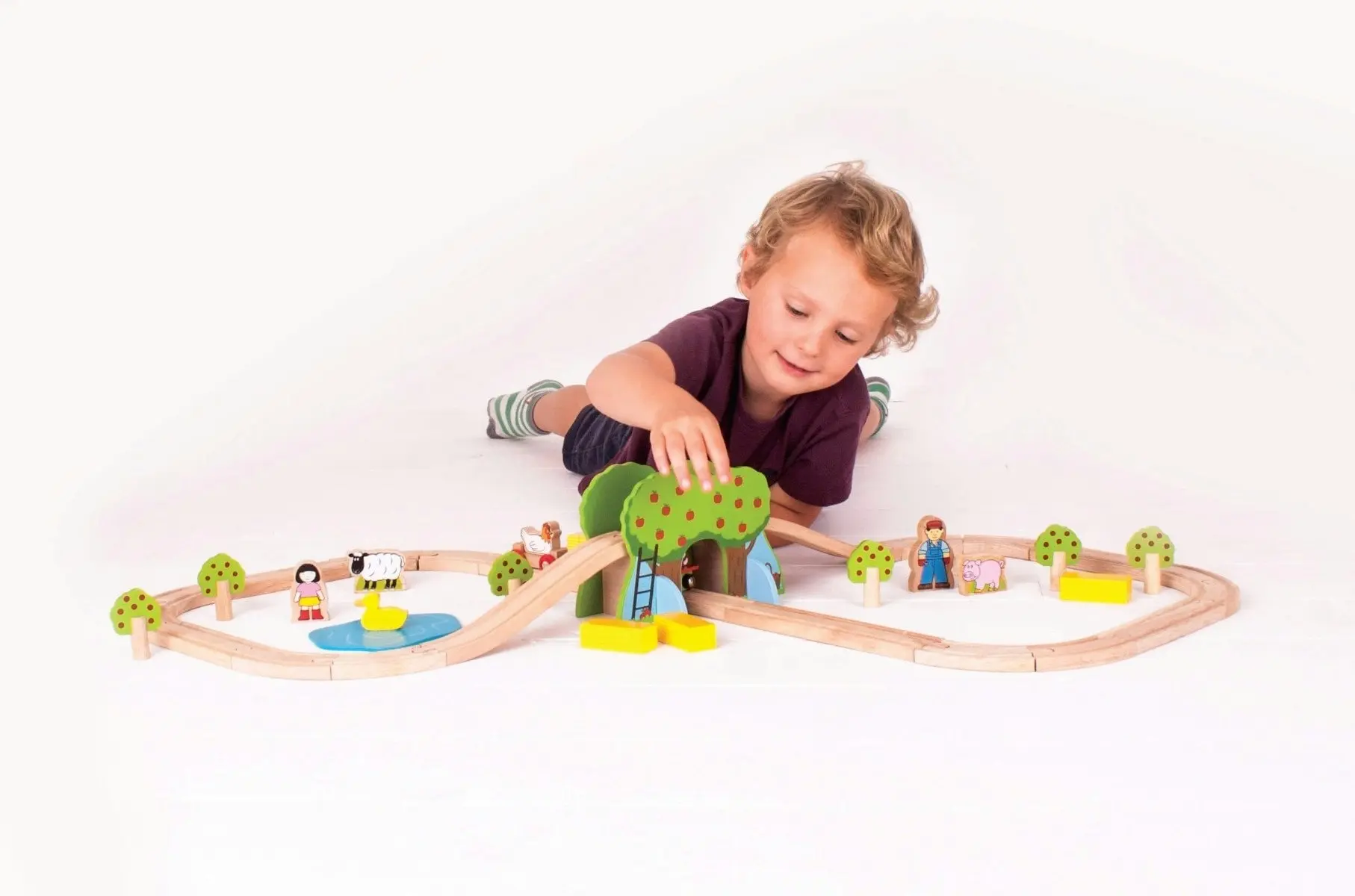 Bigjigs Rail Farm Train Set