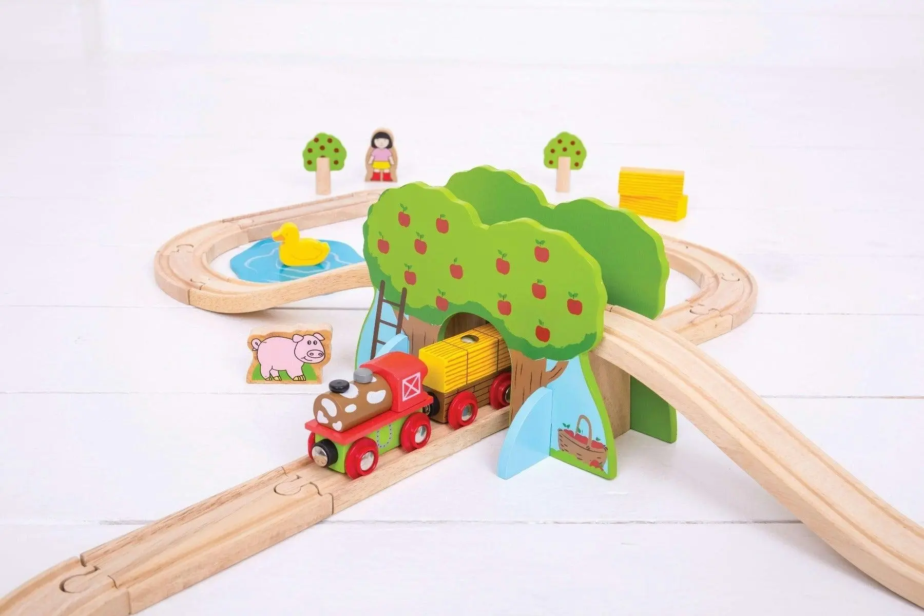 Bigjigs Rail Farm Train Set