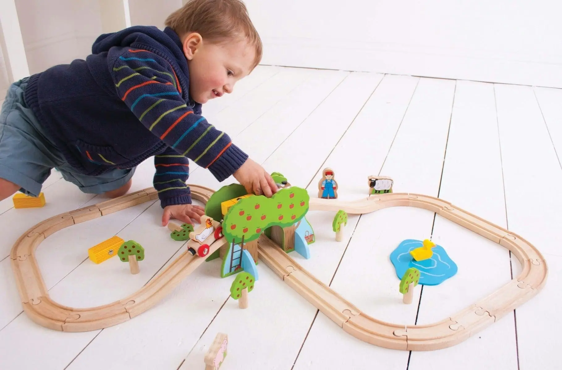 Bigjigs Rail Farm Train Set