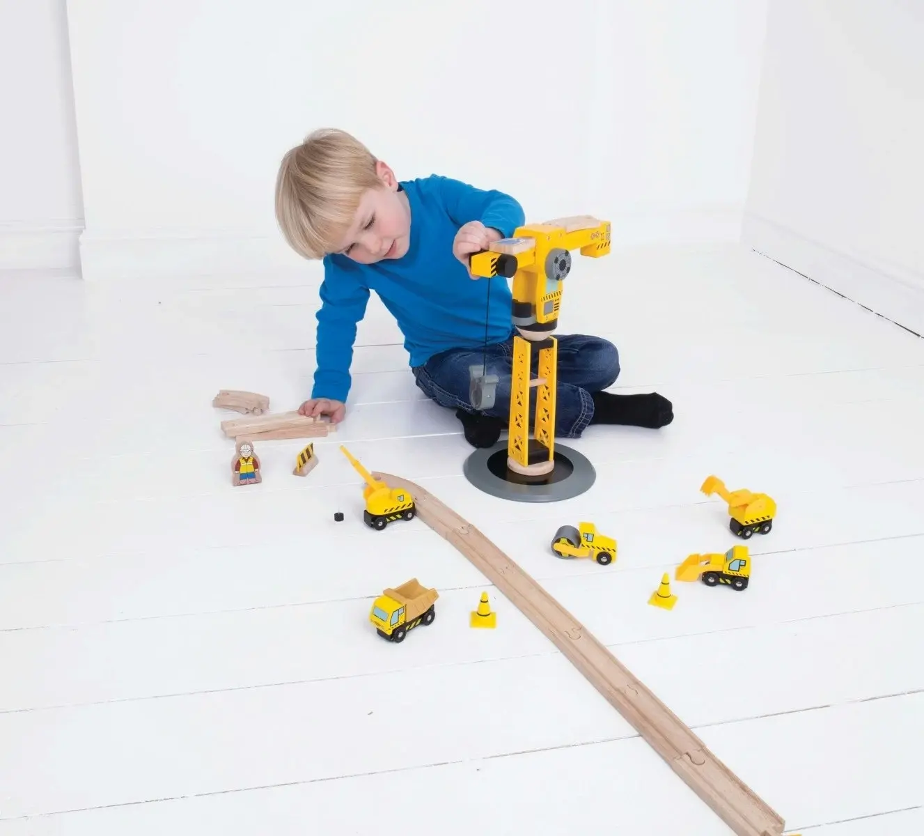 Bigjigs Rail Big Crane Construction Set