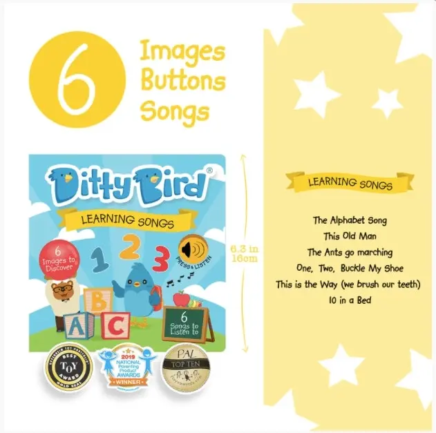 Ditty Birds Learning Songs Board Books