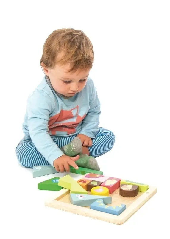 Le Toy Van Petilou Woodland Blocks Tray