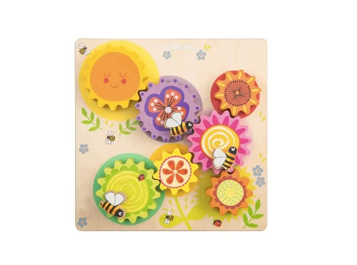 Le Toy Van Petilou Gears & Cogs Busy Bee Learning Puzzle