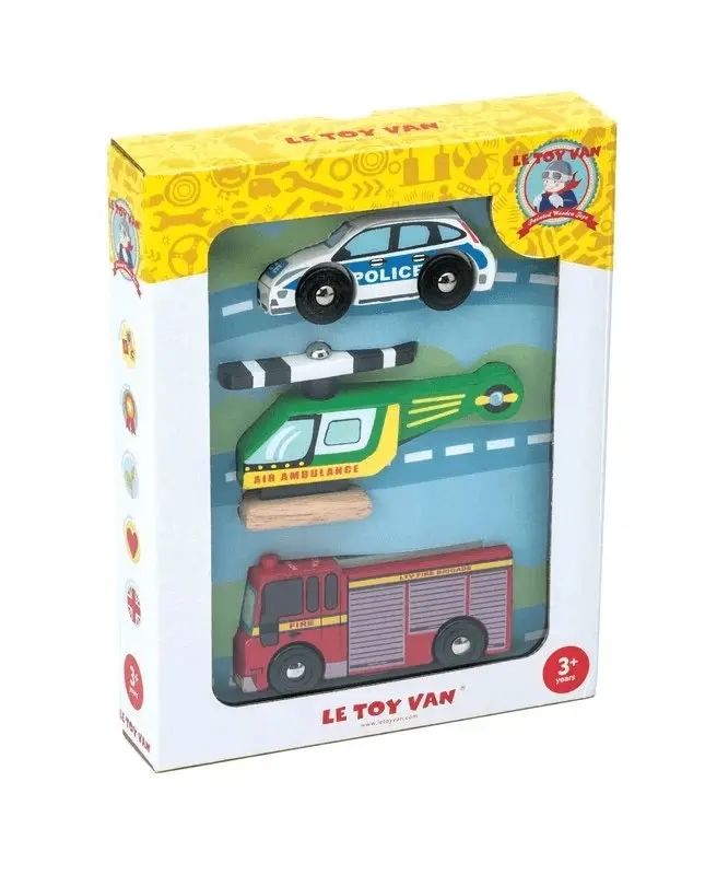 Le Toy Van Emergency Vehicles Set