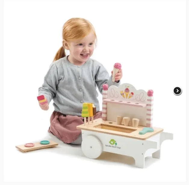 Tender Leaf Toys Push Along Ice Cream Cart