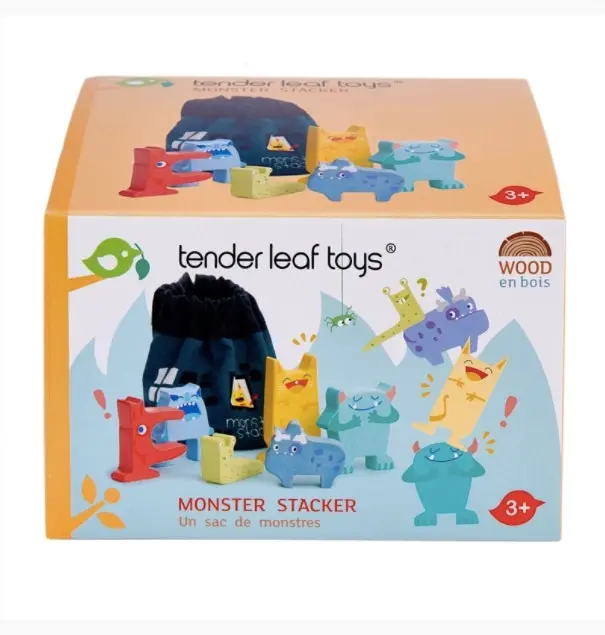 Tender Leaf Toys Monster Stackers with Bag