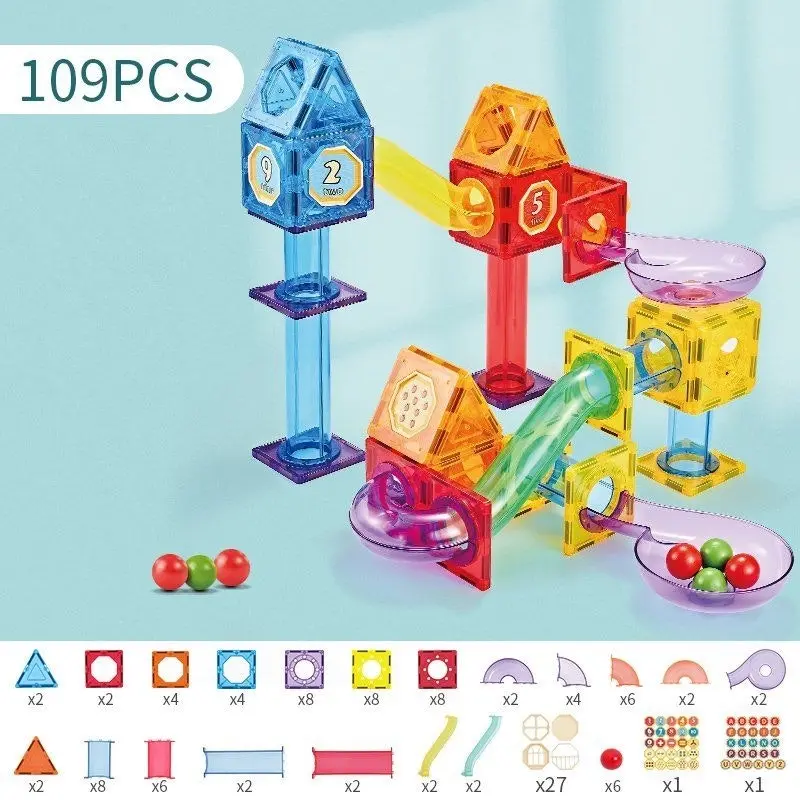 Onshine 109 PCS Magnetic Building Tiles