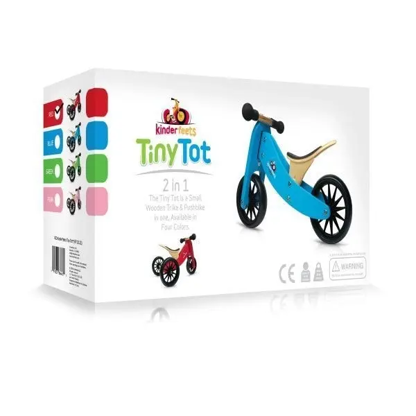 Kinderfeets Tiny Tot 2-in-1 Trike Balance Bike - Bamboo