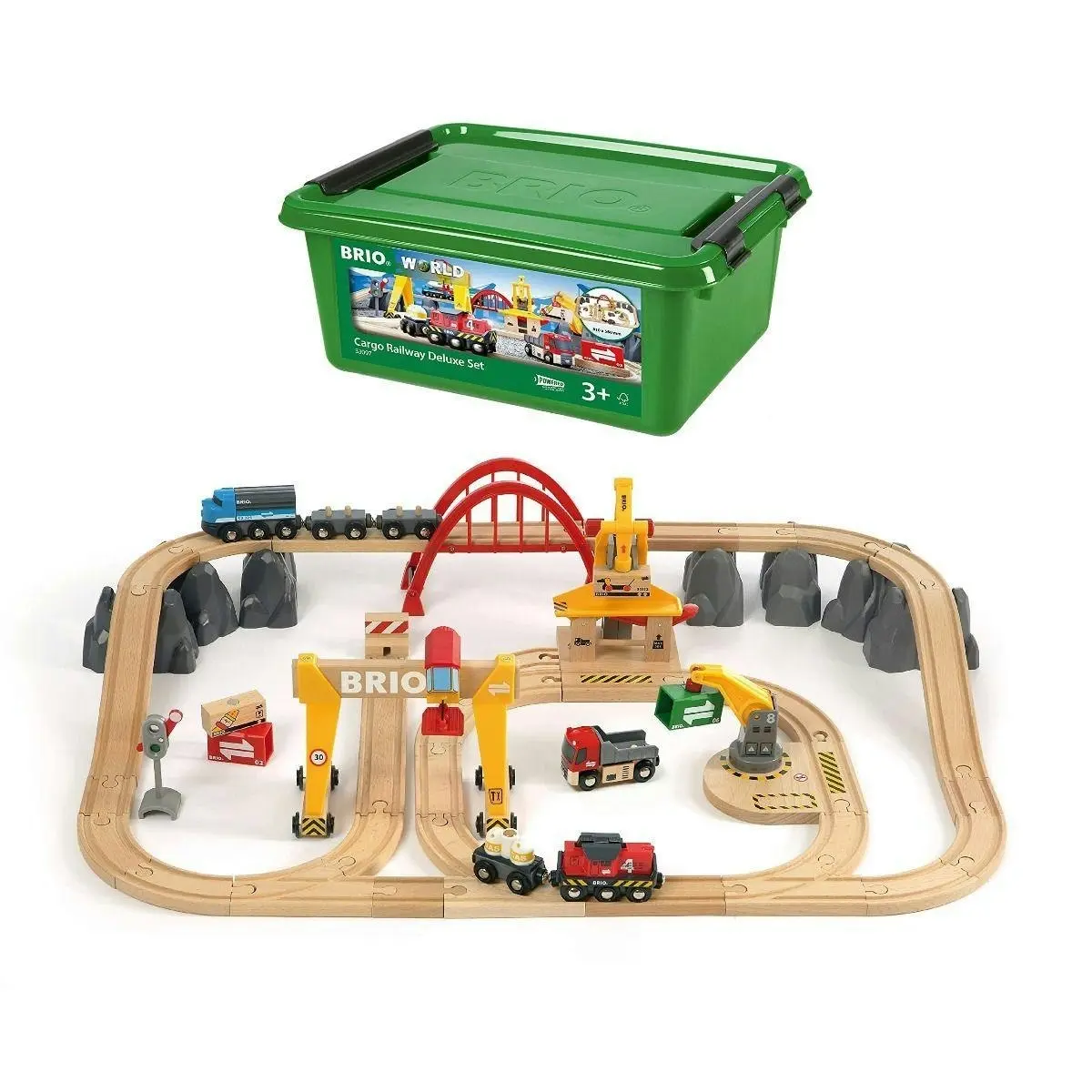 Brio Set - Cargo Railway Deluxe Set 54 pieces