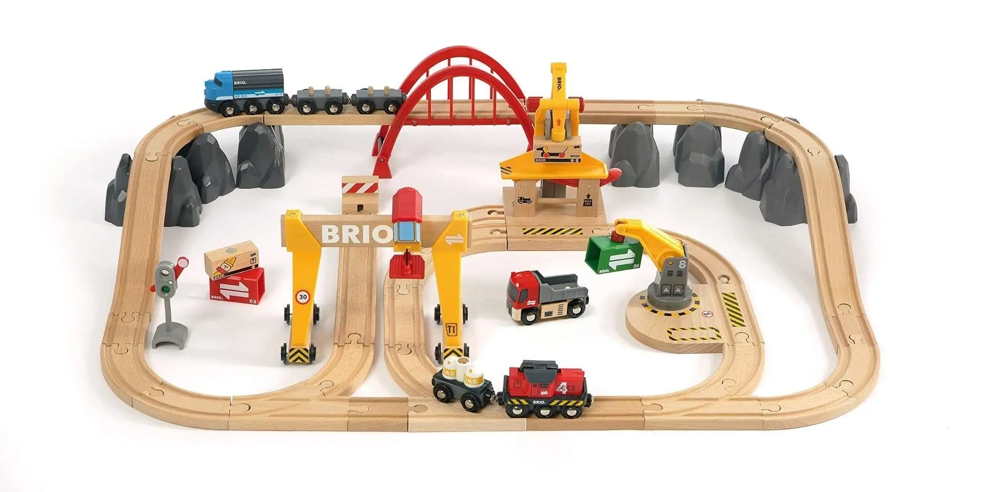 Brio Set - Cargo Railway Deluxe Set 54 pieces