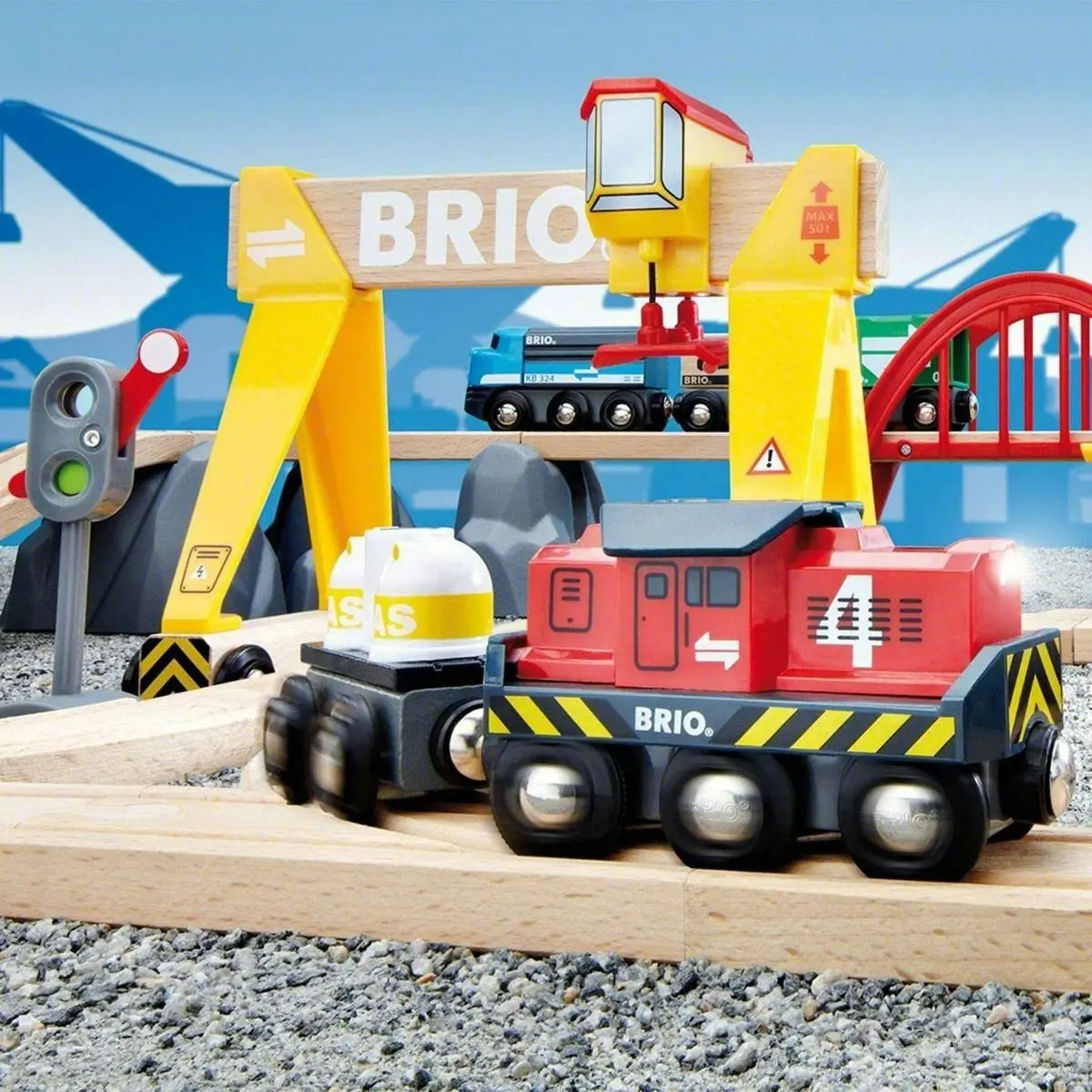 Brio Set - Cargo Railway Deluxe Set 54 pieces