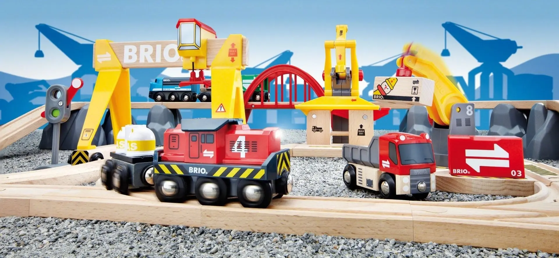 Brio Set - Cargo Railway Deluxe Set 54 pieces