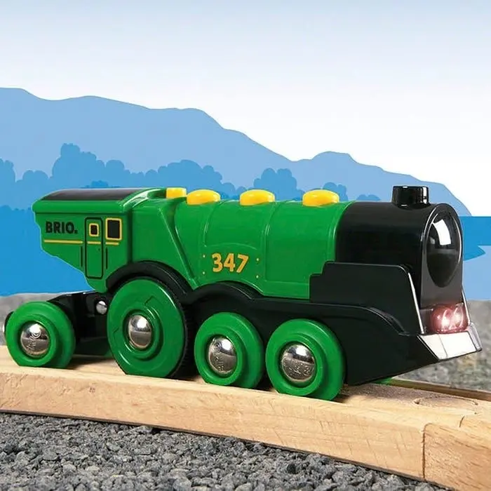 Brio BO - Big Green Action Locomotive