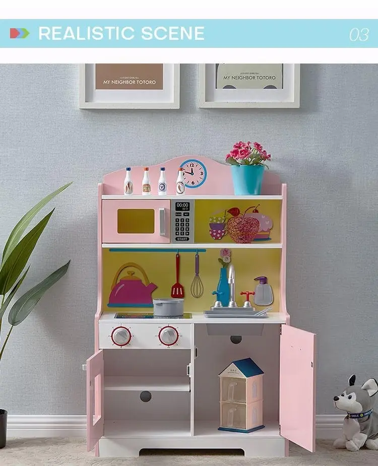 All 4 Kids Stella Pink Pretend Kitchen