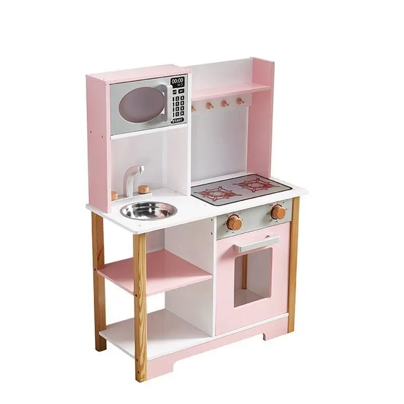 All 4 Kids Peyton Pink Pretend Play Kitchen