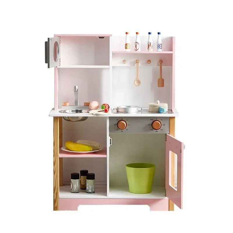 All 4 Kids Peyton Pink Pretend Play Kitchen