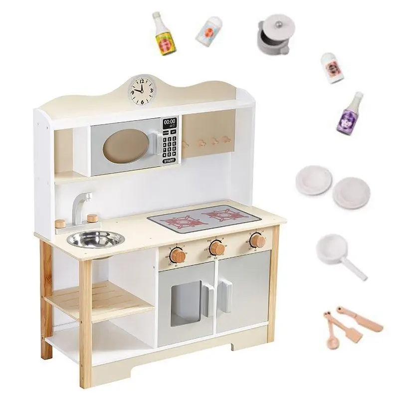 All 4 Kids Savannah White Pretend Kitchen