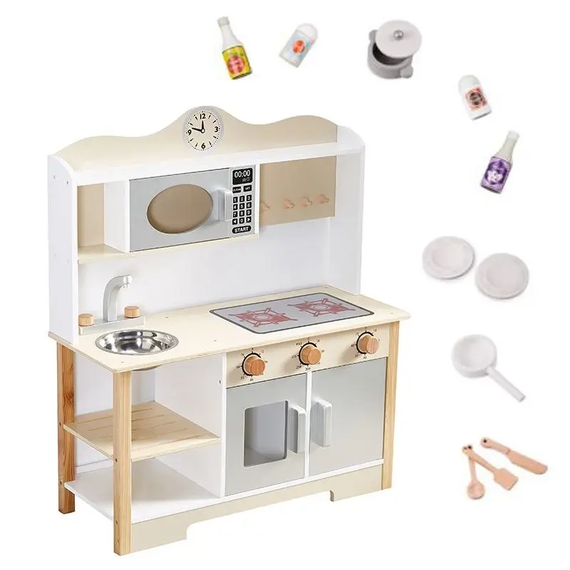 All 4 Kids Savannah White Pretend Kitchen