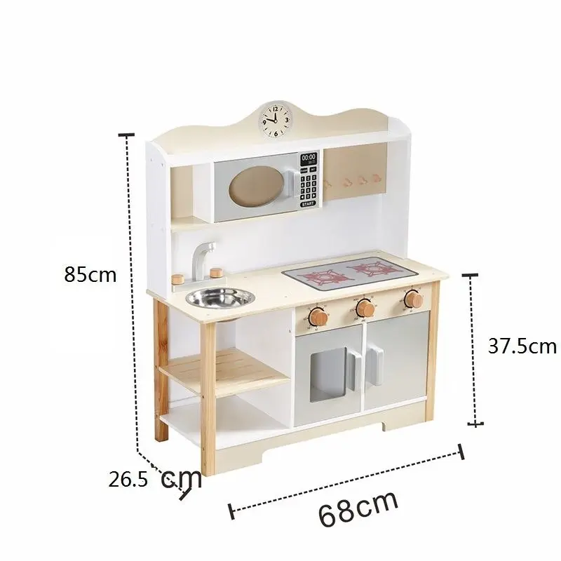 All 4 Kids Savannah White Pretend Kitchen