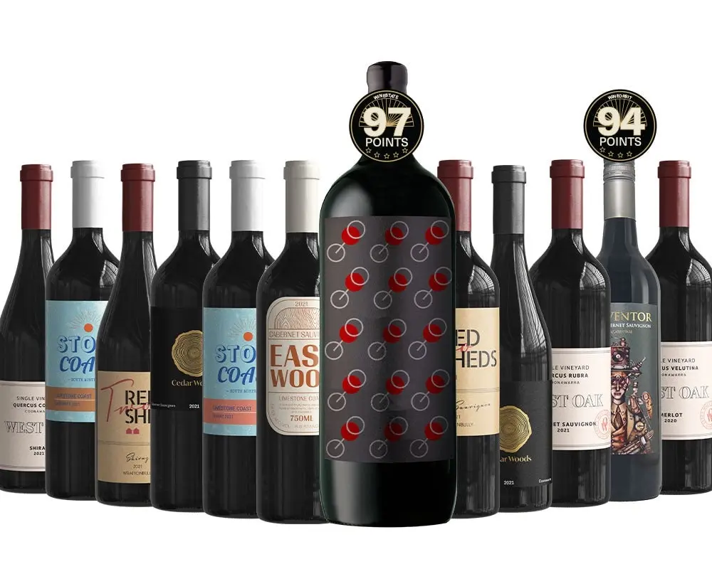 12 pack - Mixed Reds Dozen - 97pt Shiraz MAGNUM Upgrade