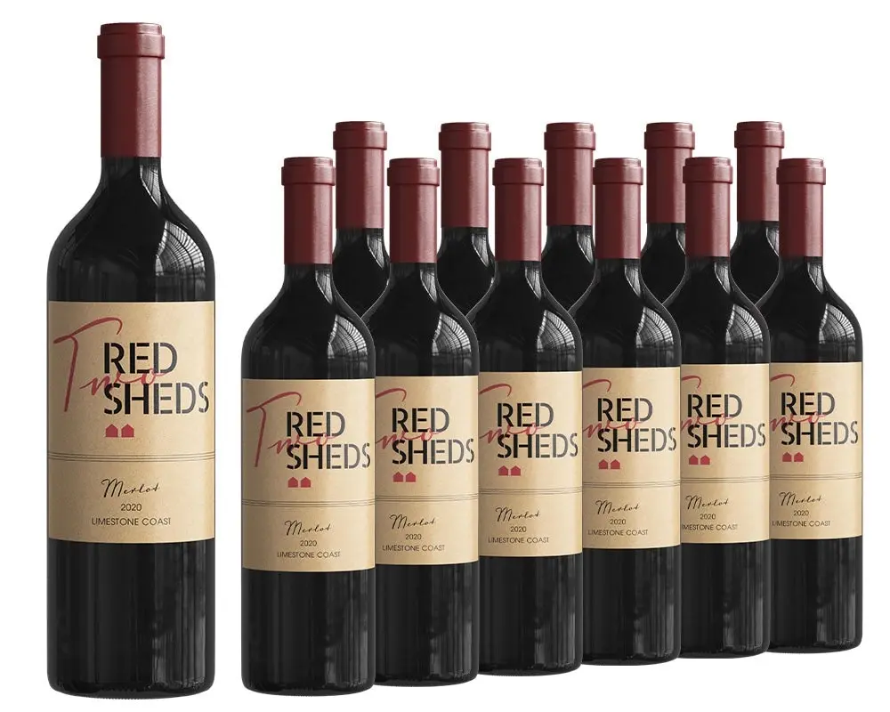 12 pack - Two Red Sheds - Merlot