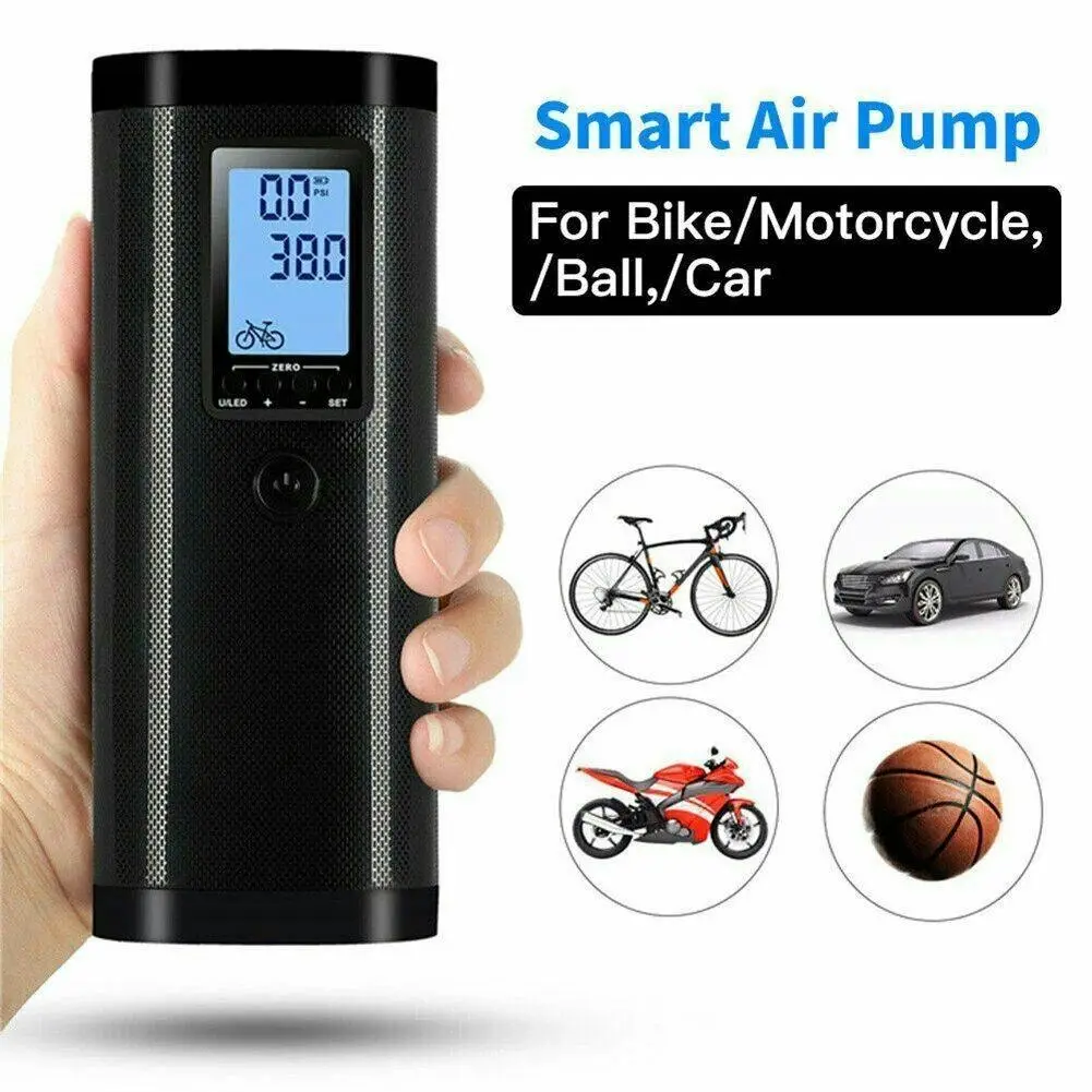 Rechargeable Electric Air Compressor Car Bicycle Inflator Tire Tyre Pump Portable