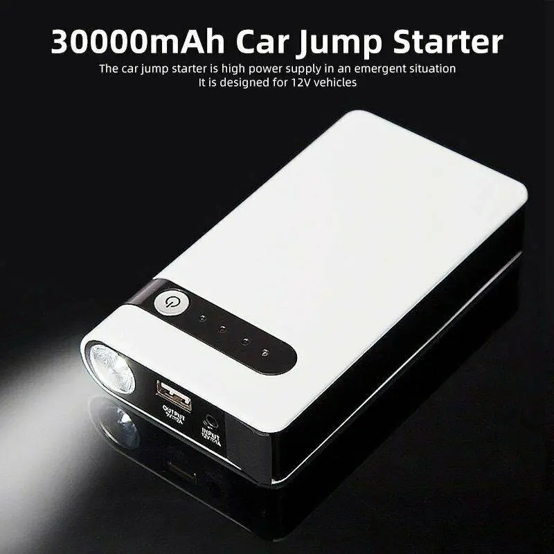 30000mAh Portable Car Jump Starter Pack Vehicle Booster Power Bank Battery Auto