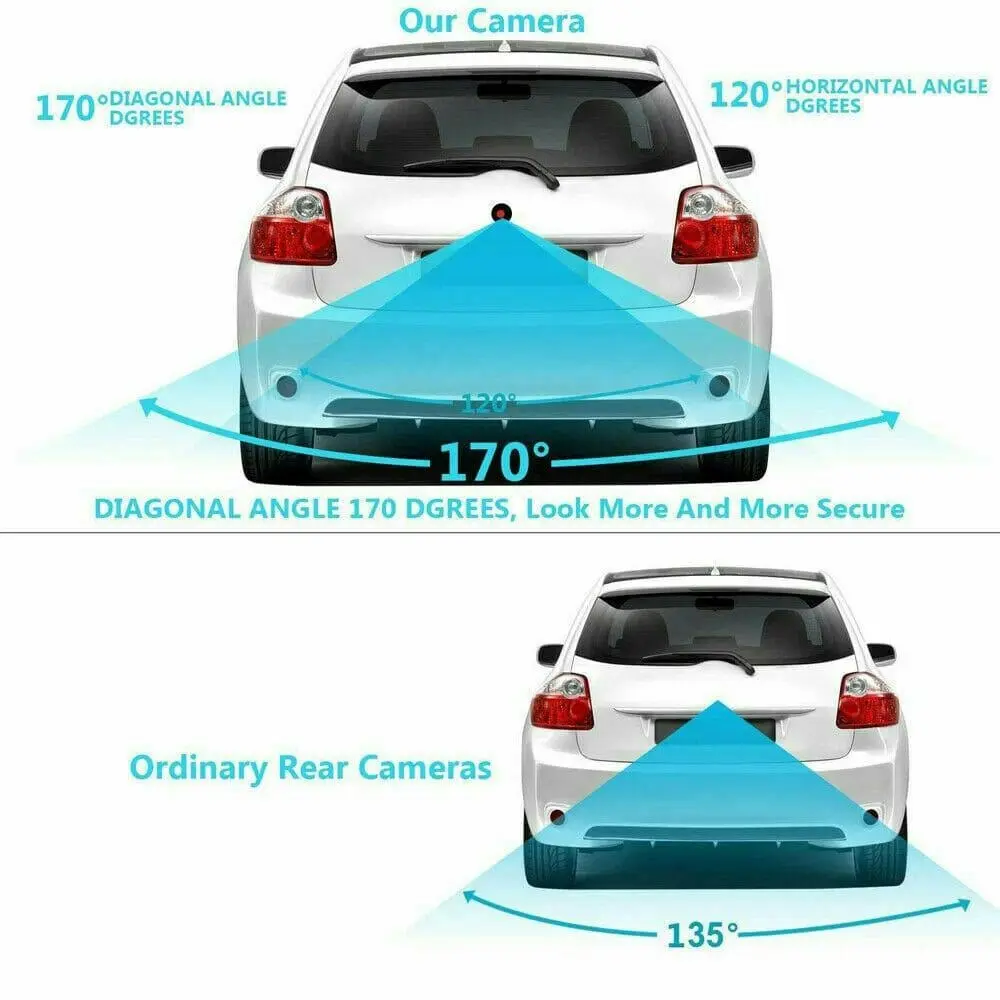 Waterproof 170o Reverse Car Rear View Backup Parking Camera IR Night Vision