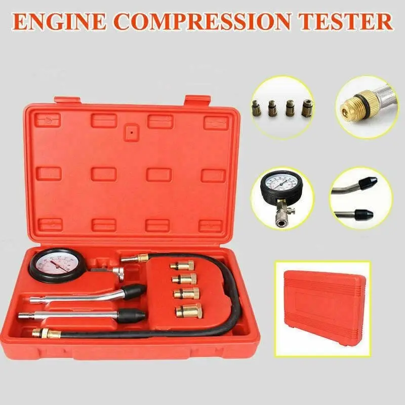 Petrol Engine Compression Tester Kit Tool Set For Automotives Motorcycle