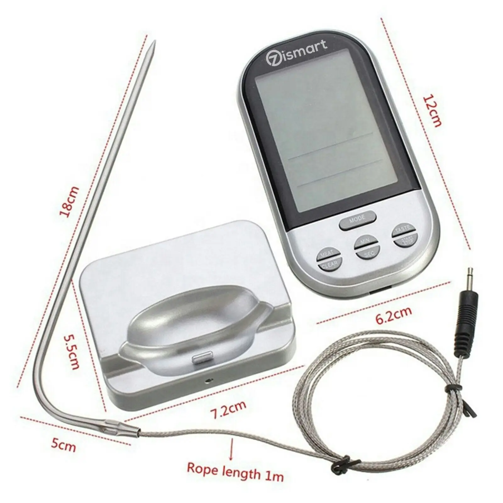 Food Meat Oven BBQ Thermometer Digital Wireless Remote Probe Cooking Set Grill