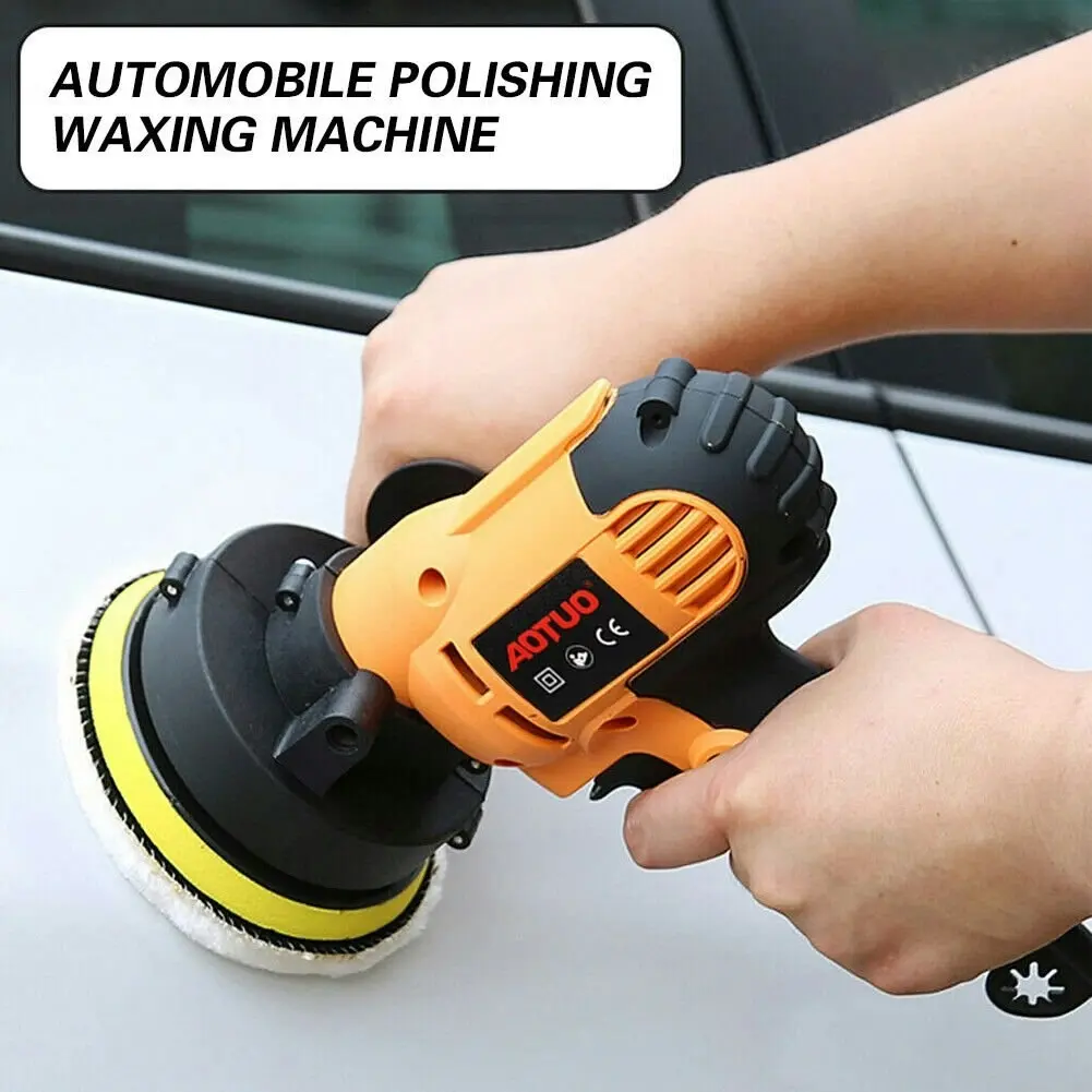 700W Electric Car Polisher 125mm Portable Polishing Machine Waxer Sander Buffer