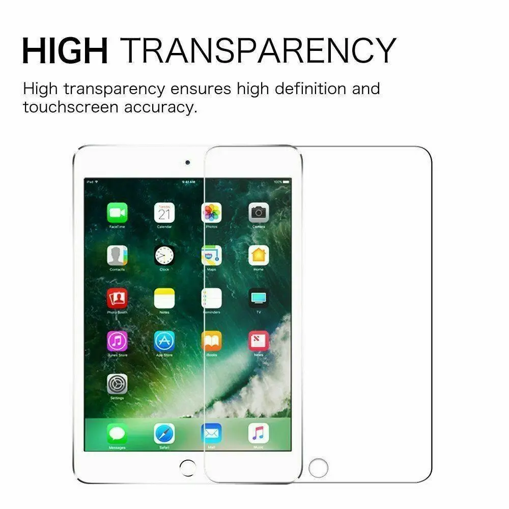 Tempered Glass Screen Protector For iPad Air 10.9" 2020 8th 7th 6th 5th/Pro 9.7