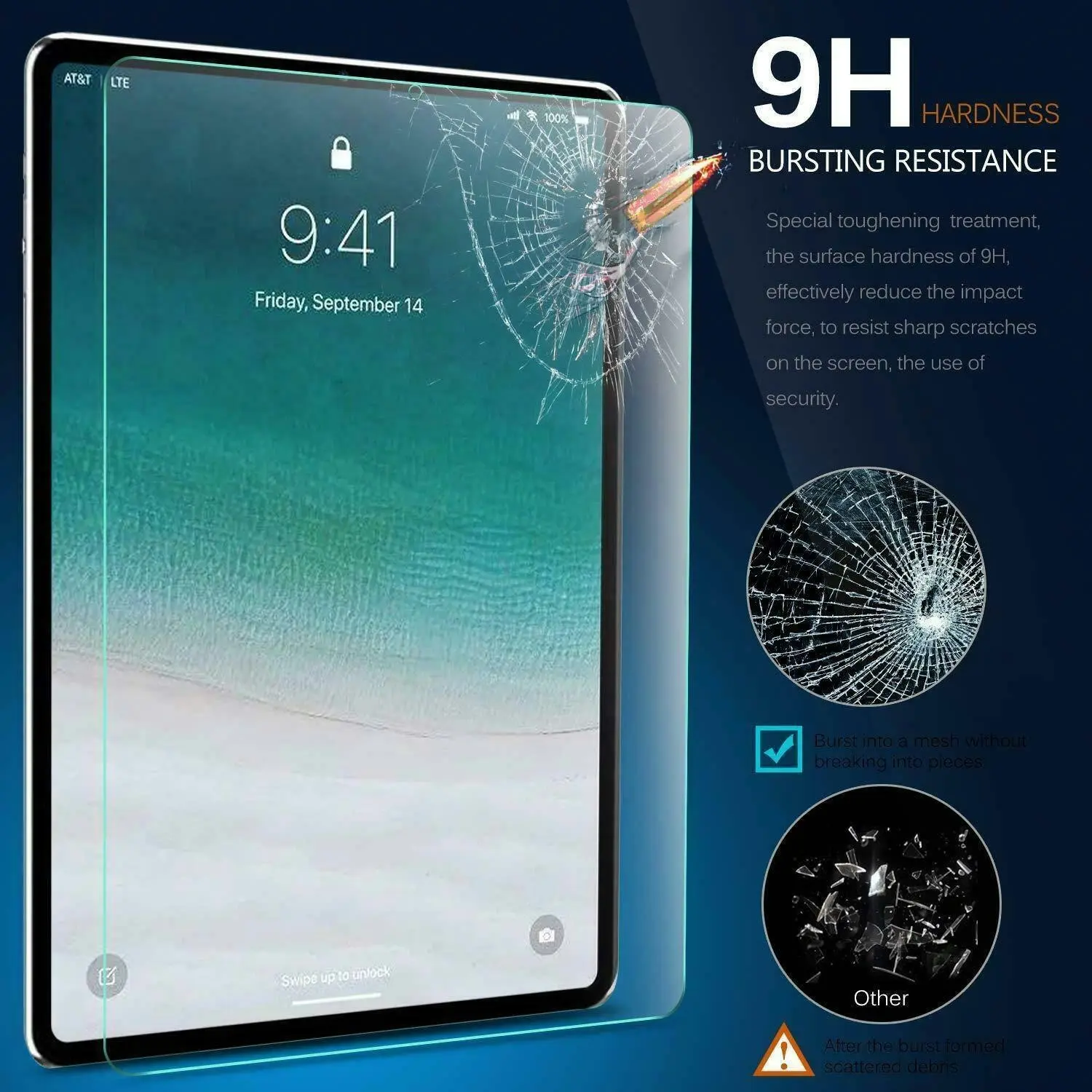 Tempered Glass Screen Protector For iPad Air 10.9" 2020 8th 7th 6th 5th/Pro 9.7