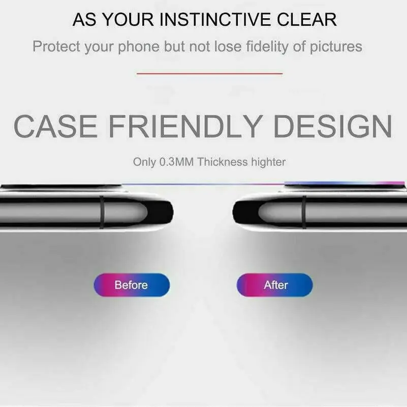 2x iPhone 12 / Pro / Max / 11 Pro Back Camera Lens Tempered Glass Screen Protector