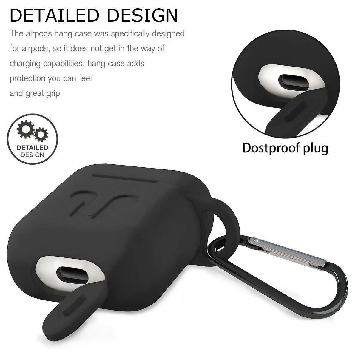 For Apple Airpod Shockproof Airpods AU Strap Holder & Silicone Case Cover Skin