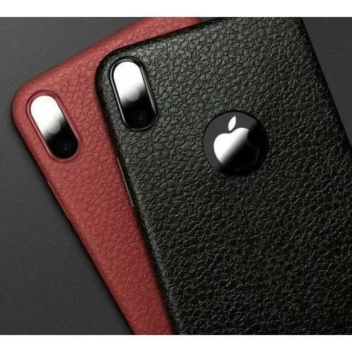 For Apple iPhone Leather Like Slim Case Cover