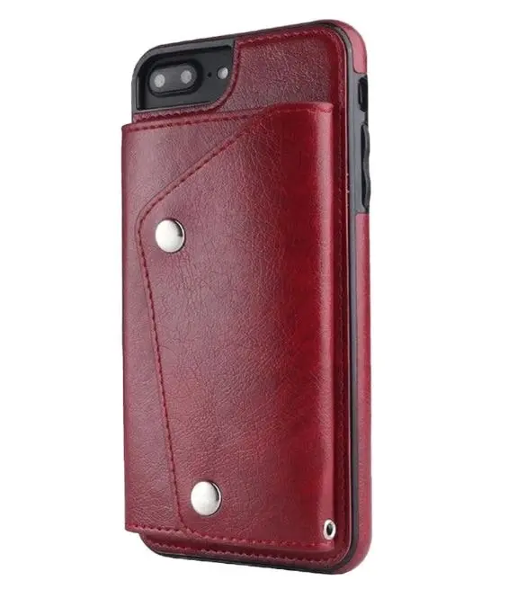 For iPhone XS Luxury Leather Wallet Shockproof Case Cover