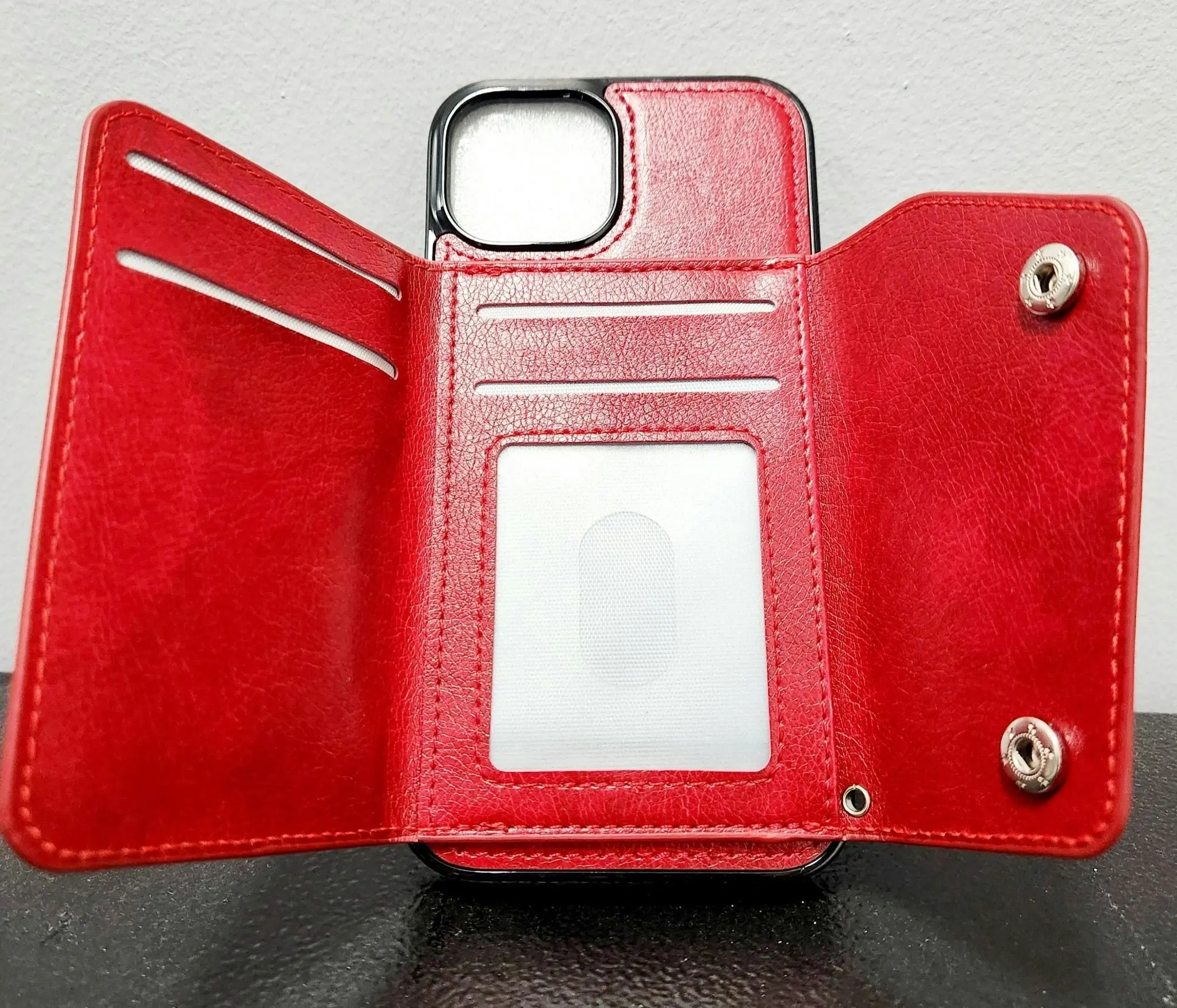 For iPhone XR Luxury Leather Wallet Shockproof Case Cover