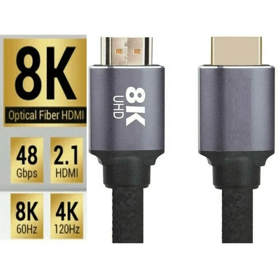 HDMI v2.1 Cable 8K 120Hz UHD With HDR 1M