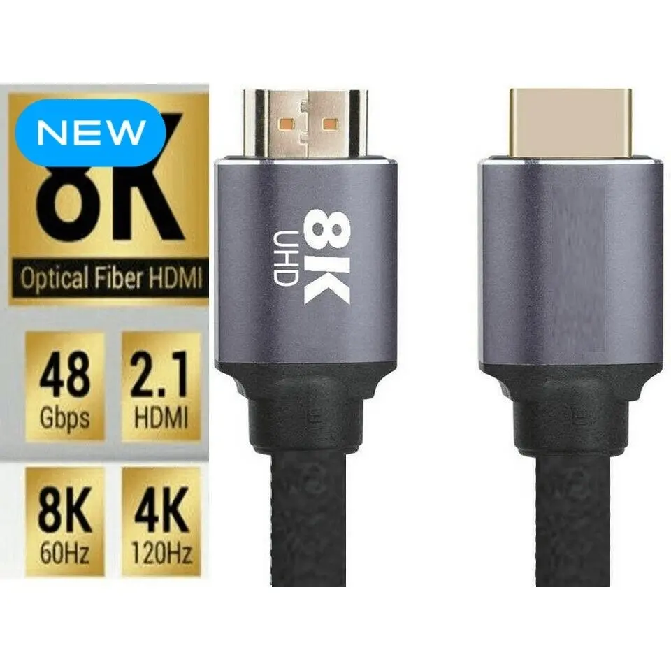 HDMI v2.1 Cable 8K 120Hz UHD With HDR 2M