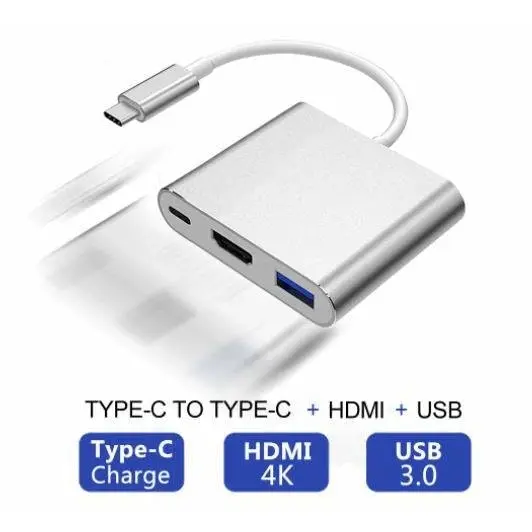 USB-C to Female HUB 4K HD HDMI Data Charging Cable Adapter | Type-C