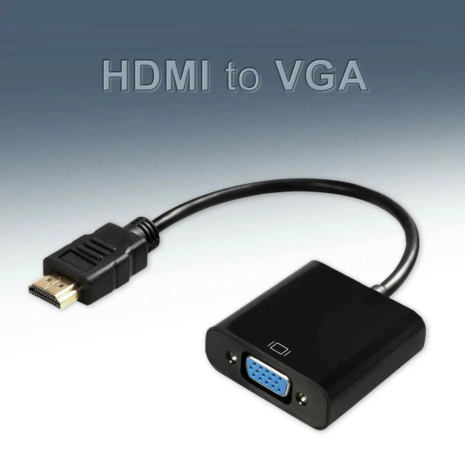 HDMI Male to VGA Female 1080p Adapter Video Cable Converter