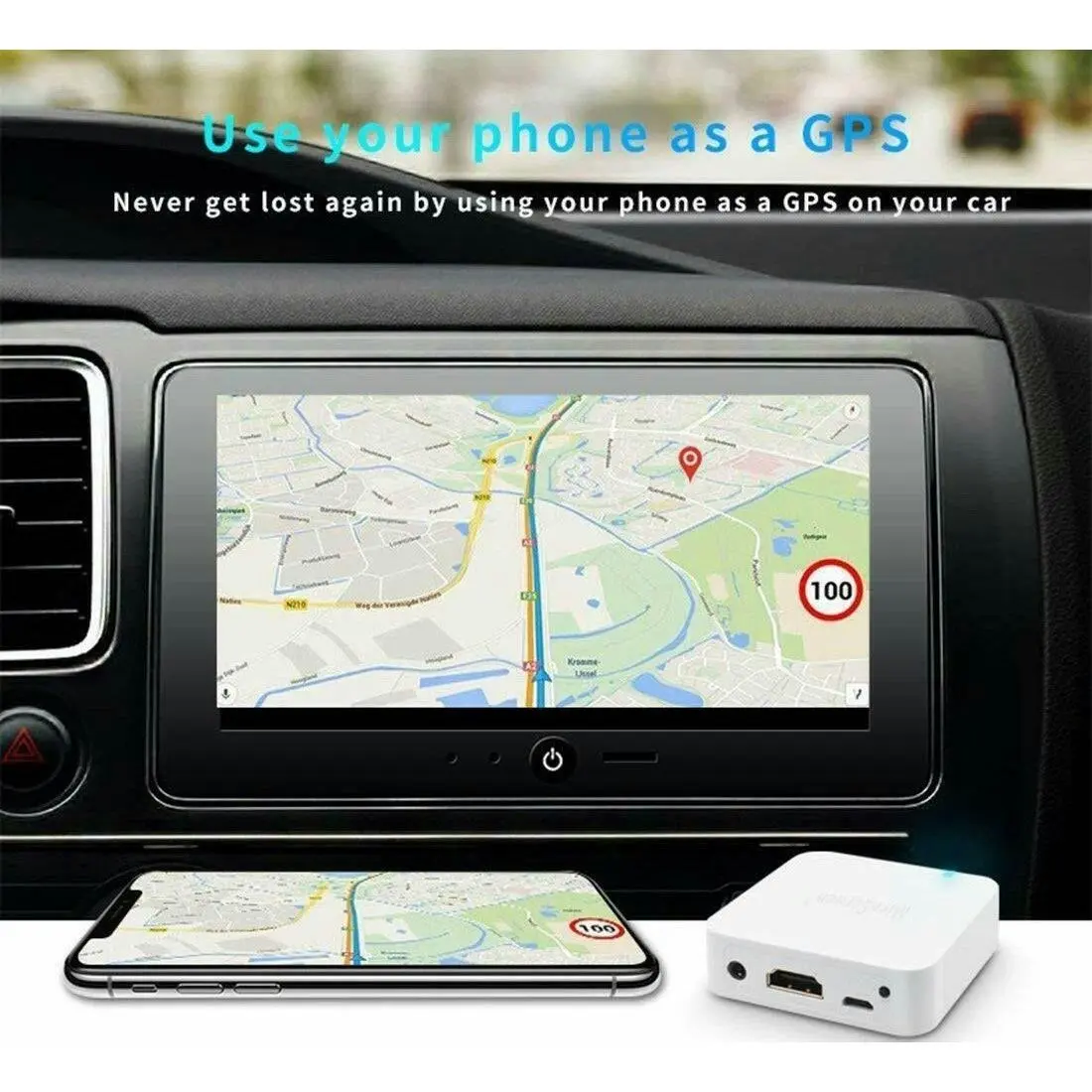 Car WiFi Display Mirror Link Adapter MiraScreen DLNA Airplay RCA For Android iOS