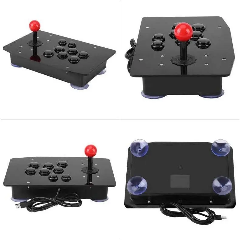 Arcade Joystick Fighting Stick Acrylic Wired Usb Gaming Controller Gamepad Video Game for PC Desktop Joystick Grip Triggers