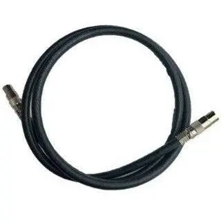 1M | TV Antenna Cable PAL Male to Male Aerial Flylead Coax RG6 Quad shield Black