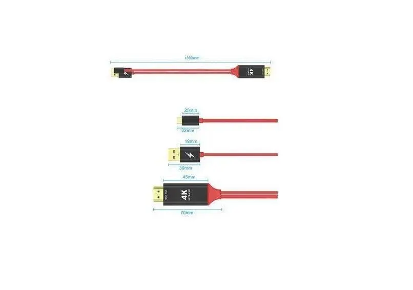 USB-C Male to HDMI Male Converter