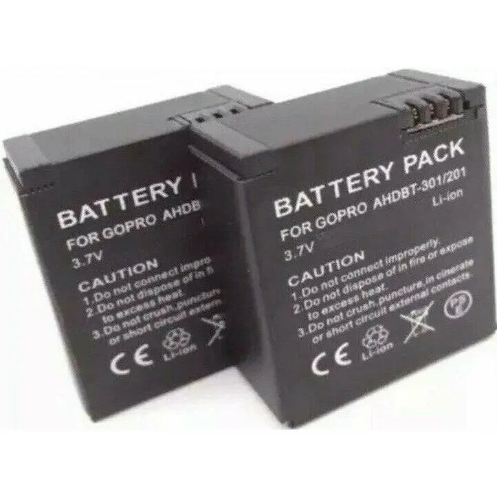 GoPro AHDBT-301 Battery Replacement |  Hero 3 3+ 2 A Go Pro / AHDBT-201 / 301 / 302