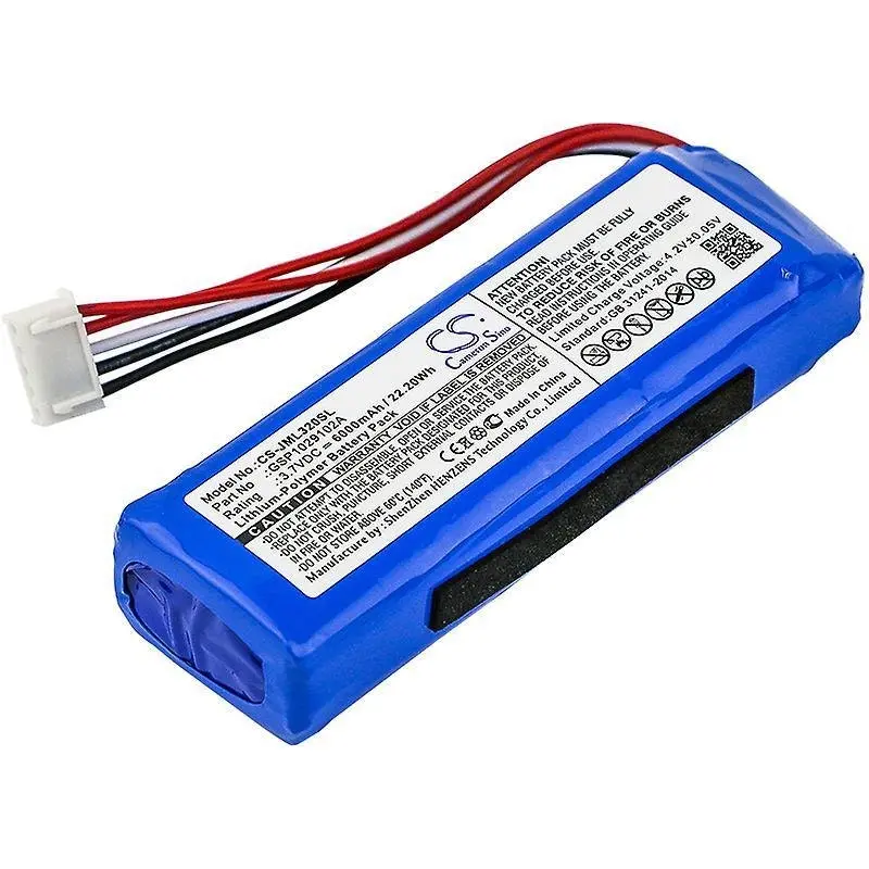 GSP1029102A Compatible Battery for JBL Charge 3 2016 Portable Bluetooth Speaker